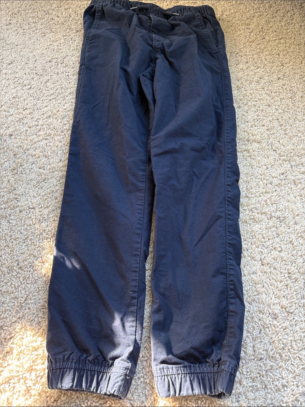 GAP Navy Kids Jogger Pants with Elastic Cuffs XXL